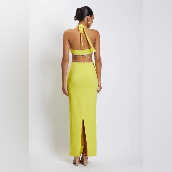 MESHKI NICHA Diamanté Cut Out Maxi Dress - Picture 4 of 7